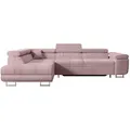 Produktbild: Altdecor Ecksofa, Rosa, Textil, 4-Sitzer, L-Form, Ottomane links, 272x202 cm, Wohnzimmer, Sofas & Couches, Wohnlandschaften, Ecksofas