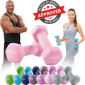 Produktbild: Miweba Sports Profi Neopren Hantel NKH100 | Hantelset - Kurzhanteln - Hexagon - Home Workout - Krafttraining - Anti Rutsch Oberfläche (Rosa 2x 1,0 Kg)