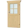Produktbild: Skan Holz Einzeltür BxH 78,5 x 179,5 cm Anschlag rechts für 28 mm Häuser
