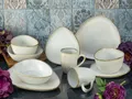 Produktbild: CreaTable Kombiservice Cloudy Offwhite (10-tlg), 2 Personen, Steinzeug