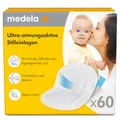 Produktbild: Medela Ultra-atmungsaktive Stilleinlagen – Hochgradig saugfähig – Diskretes Design für hohen – 60er Pack