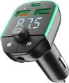 Produktbild: Cellularline - Car FM Transmitter - Bluetooth® FM-Transmitter für Autoradio - USB Music Player - Autoladegerät 20W - Quick Charge 3.0 - Freisprechfunktion - RGB-Lichter - Schwarz