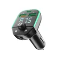 Produktbild: Cellularline - Car FM Transmitter - Bluetooth® FM-Transmitter für Autoradio - USB Music Player - Autoladegerät 20W - Quick Charge 3.0 - Freisprechfunktion - RGB-Lichter - Schwarz