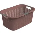 Produktbild: Wäschekorb Country, 40 l iron rot Wäschebox Wäschesammler Wäschetonne - Rotho