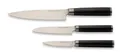 Produktbild: Echtwerk Damaszener Messer Set, 3-TLG, Kochmesser/Küchenmesser, kleines Santokumesser/ japanisches Messer, Schälmesser/Gemüsemesser, Damaststahl, Messergriffe aus Pakka-Holz, Aufbewahrungs-Kassette