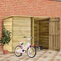 Produktbild: vidaXL Fahrradgarage 232x110x170 cm Kiefernholz Imprägniert