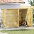 Produktbild: Kiefer Imprägniert Fahrradgarage 232x110x170cm Gartenschuppen Holzhütte vidaXL