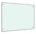 Produktbild: vidaXL Küchenrückwand Küchenrückwand Weiß 70 x 50 cm Hartglas Nieschenverkleidung Spritzschu