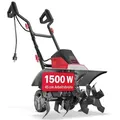 Produktbild: ONBEST Gartenfräse Elektro T1545 | 45 cm Arbeitsbreite | 1500 W | 22 cm Arbeitstiefe | 24 Messer