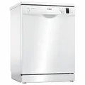 Produktbild: Bosch Serie 2 SMS25AW05E, Freistehend, Standardgröße (60 cm), Weiß, Weiß, Tasten, Drehregler, 1,75 m