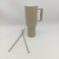 Produktbild: Simple Modern Becher Griff Trinkhalm Isolierter EdelstahlWasserflasche Food
