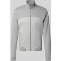Produktbild: BOSS Regular Fit Sweatjacke aus Baumwoll-Mix in Hellgrau, Größe XXL