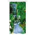 Produktbild: Natur Schmaler Duschvorhang Wasserfall Felsen Wald