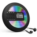 Produktbild: Tragbarer CD-Player für Auto mit FM-Transmitter, USB wiederaufladbarer Discman