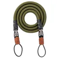 Produktbild: C-Rope Kameragurt Climber aus Kletterseil, Umhängegurt, Kamera-Gurt für alle Kameras aus Kletter-Seil (Military Olive, 100cm)