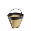 Produktbild: Cilio 0000116007 Kaffeefilter Größe 4, Edelstahl, Silber, 10,4 x 12,4 x 13,2 cm, Gold, 37, 4017166116007