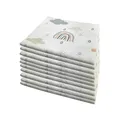 Produktbild: 10x Spucktücher Mullwindeln Baby Baumwolle 80x70 cm | ÖKO-TEX (Wolken (10 grün))