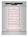 Produktbild: Standgeschirrspüler AMICA GSP 542 010-1 SI