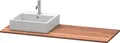 Produktbild: Duravit XSquare Massivholz-Konsole, 1 Ausschnitt links, 1400x20x550mm, XS061GL7777