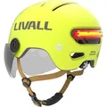 Produktbild: Livall L23 Gelber Fahrradhelm mit Schutzvisier, LED/SOS - Gelb
