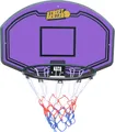 Produktbild: STREETSKILLER Basketballkorb mit Brett & Wandhalterung, 92x61 cm Rückwand, 43 cm Stahlkorb, robustes Netz, für Innen & Außen violett/gelb | SSK-25
