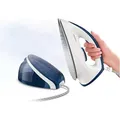 Produktbild: PHILIPS Dampfbügelstation HI5918/20 - Blau/Weiß