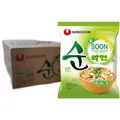 Produktbild: Nong Shim Instantnudeln Soon Veggie Ramyun – Koreanische Gemüse Ramen Suppe mild - schnelle Zubereitung – 20er Vorteilspack à 112g