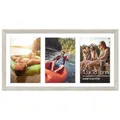 Produktbild: Americanflat 20x41 cm Bilderrahmen Collage - Zeigen Sie drei 13x18 cm Fotos an Ihrer Wand an - Bilderrahmen für Mehrere Bilder der Familie - Verbundholz mit Bruchsicherem Glas - Treibholz