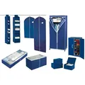 Produktbild: Kleiderschrank Air, Stoffschrank, Faltschrank, Blau, Polypropylen Blau, Stahl - Blau - Wenko