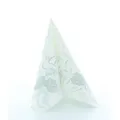 Produktbild: Mank Serviette Airlaid Hochzeit in Silber-Grau, 40 x 40 cm, 50 Stück - stoffähnlich Ornamente Tauben