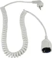 Produktbild: AS Schwabe 70412 Strom Verlängerungskabel 16A Weiß 2.50m H05VV-F 3G 1,5mm² Spiralkabel