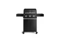 Produktbild: BURNHARD® Gasgrill 3-Brenner, 9,6 kW, Edelstahl-Stabbrenner, Piezo-Zündung, Gussrost, große Grillfläche, stabile Alu-Seitenteile – FRED Base, stabile Alu-Seitenteile – FRED Base