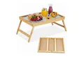 Produktbild: relaxdays Tabletttisch 2x Betttablett Bambus (2-St)