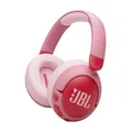 Produktbild: JBL Junior 470 NC, Kabellose Over-Ear Bluetooth-Kopfhörer mit Active-Noise-Cancelling für Kinder, Mikrofon, 50 h Wiedergabe, JBL Safe Sound, geringer Lautstärke, simpler Bedienung und Stickern, Rosa