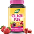 Produktbild: Kollagen Gummibärchen mit 2500 µg Biotin I Erdbeer Geschmack I 255 mg Collagen Peptide mit Zink gegen unreine Haut und Silizium I Haut und Haar Vitamine I Vegetarische Vitamin Gummies I 60 Stk