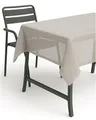Produktbild: texpot Tischdecke 110 x 140 cm beige Gartendecke mit Saum abwaschbar Gartentischdecke Balkon Terrasse wetterfest