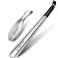 Produktbild: ZOMAKE Schuhlöffel Lang 42cm,Langer Schuhanzieher Metall,Klein Schulöffel Edelstahl Stabil Kinder(2er Silber)