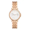 Produktbild: Skagen Signatur Uhr für Damen, Quarzwerk mit Edelstahl- oder Lederarmband, Roségoldton und Weiß, 34MM