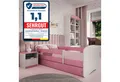 Produktbild: Raumhirsch Furniture Kinderbett Babydream 180x80 cm 160x80 cm 140x70 cm - Komplettset mit Schublade (Bett für Jungs & Mädchen, Einzelbett 2–12 J., mit Rausfallschutz und Lattenrost), Verschiedene Farben
