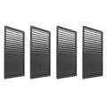 Produktbild: B-Ware 4er-Set Aluminium Schiebetür für Pergola MCW-L46, 204x369cm, anthrazit