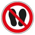 Produktbild: SafetyMarking Verbotsschild Folie Fläche betreten D200mm - 21.1098