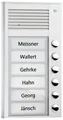 Produktbild: TCS Türsprechanlage Audio 6 Tasten Aufputz silber Bus-System