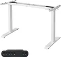 Produktbild: SONGMICS Höhenverstellbarer Schreibtisch elektrisch Schreibtischständer weiß