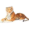 Produktbild: Riesiger brauner Tiger XXL Plüschtier 1,70 m mit Schwanz Kuscheltier Stofftier
