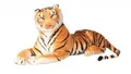 Produktbild: Geschenkestadl Plüschfigur XXL Tiger Kuscheltier in braun oder weiss 110 cm liegend