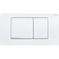 Produktbild: Geberit Betätigungsplatte Twinline 30 Pl/Dr w, Streif g verchromt, f 2-Mg-Spül.