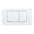 Produktbild: Geberit Betätigungsplatte Twinline 30 Pl/Dr w, Streif g verchromt, f 2-Mg-Spül.