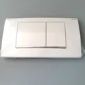 Produktbild: Geberit Twinline30 Austausch Betätigungsplatte für 2-Mengen weiß/chrom 115899KJ1