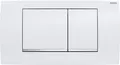 Produktbild: Geberit Betätigungsplatte Twinline 30 2-Mengen Taste weiß mit Designstreifen