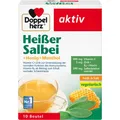 Produktbild: DOPPELHERZ heißer Salbei+Honig+Menthol Granulat 10 St PZN 10339389